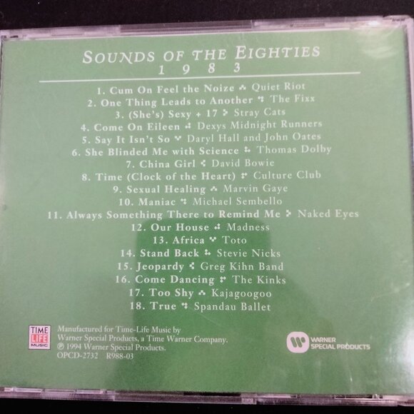 Sounds Of The Eighties 1983 CD Time Life Warner Special Products - Picture 3 of 5